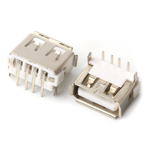 <b>USB</b> female socket 10.0 front and rear <b>plug</b> borderless 90 degree black and white 180 degree short body <b>USB</b> connector factory - Product Image 3