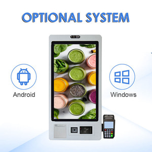 Quiosco de autoservicio de 21.5 pulgadas más vendido <span class=keywords><strong>para</strong></span> pedidos de <span class=keywords><strong>comida</strong></span> rápida con código QR, Android, <span class=keywords><strong>para</strong></span> lavanderías y estacionamientos, de pie. - Product Image 6