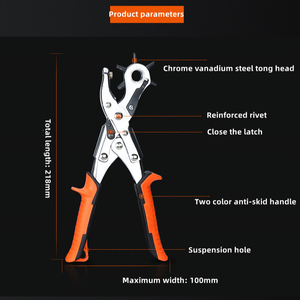 Perforateurs de ceintures en cuir pratiques et rapides - Product Image 3