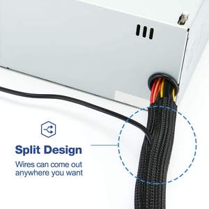 Beschermer Kat Usb Kabel Netsnoer Elektronische Organizer Draad Weefgetouw Tubing Kabel Mouw Split Mouw Gemakkelijk Te Gebruiken - Product Image 3
