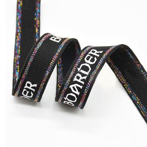 Colorful Silicone Knitted Printed Nylon Polyester <b>Webbing</b> Tape - Product Image 2