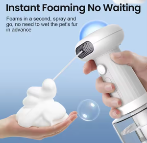 Distributeur de <span class=keywords><strong>shampoing</strong></span> électrique pour animaux de compagnie OEM IPX7, distributeur automatique de savon pour chien, mousseur à savon, brosse de toilettage pour chien, <span class=keywords><strong>shampoing</strong></span> pour chat - Product Image 6