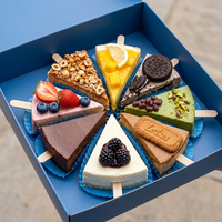 Boîtes d'emballage pour gâteaux personnalisées de qualité alimentaire, boîte à gâteau triangulaire