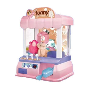 QS pas cher prix électronique réglable sons musique Mini jeu d'arcade 3 poupées 5 balles pince à griffe poupée Machine jouets pour garçons filles - Product Image 6