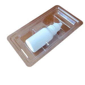 Transparent inner liner disposable blister tray <b>box</b> for 15ml nasal drops, <b>plastic</b> PVC fully biodegradable packaging <b>box</b> - Product Image 5