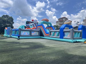 JOYFUL FUN Château gonflable géant pour l'extérieur, <span class=keywords><strong>trampoline</strong></span> géant, aire de jeux gonflable, parc de trampolines à thème - Product Image 6