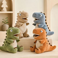 Set Boneka Dinosaurus T-Rex Warna-Warni Custom, Boneka Dinosaurus Isi Lembut Berbagai Warna