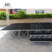 Plateforme de scène pliable en alliage d'aluminium, scène intelligente pliable pour événements et concerts en plein air