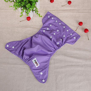 Pantalones de pañales de tela de tamaño ajustable para bebés, impermeables, lavables, antifugas, hebilla oculta, bolsillo de pañal, pañales de diseño fino - Product Image 2