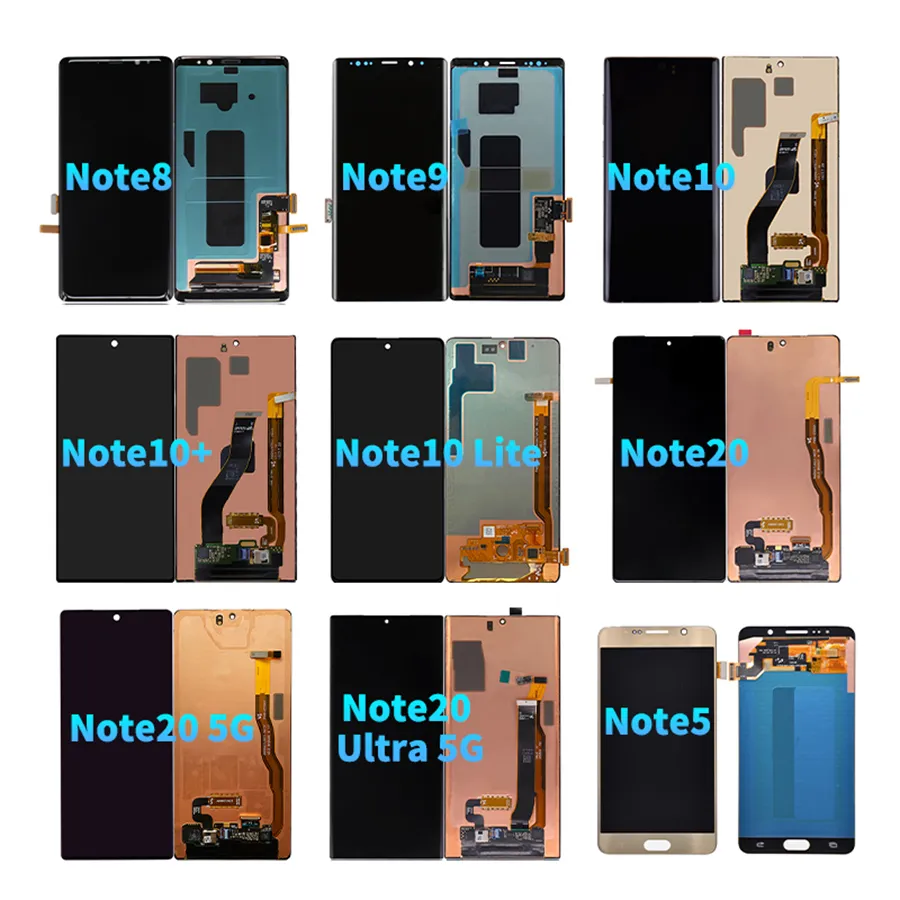 High Quality Original Mobile Phone Lcd Replacement Display Panel For Samsung Note 3 4 5 7 8 9 10 10+ 20 Lite Ultra 5G Edge