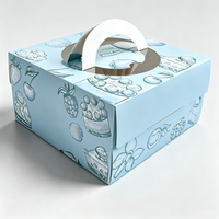 Boîte à gâteau de luxe en carton doré, boîte cadeau pliable, impression de logo personnalisée, impression UV, emballage de pâtisserie, écologique, recyclable