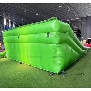 Colchoneta inflable para acrobacias en bicicleta, plataforma de aterrizaje inclinada para saltos, colchoneta inflable para acrobacias en bicicleta BMX, rampa de aterrizaje - Product Image 6
