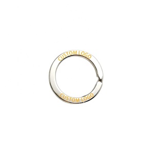 Llavero plano grueso con logotipo personalizado, tipo anillo en O, grabado con letras/nombres, <span class=keywords><strong>para</strong></span> manualidades y llaveros, venta al por mayor - Product Image 1