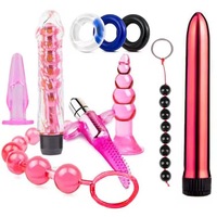 Kit de 10 Plugs Anaux pour Adultes – Perles d'Entrée Postérieure – Aides à la Masturbation Féminine – Accessoires Érotiques pour Couples – Sensation Réelle