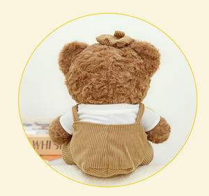 Custom in fabbrica simpatico orsacchiotto peluche peluche moka bambola con cotone PP che riempie regalo di compleanno per bambini - Product Image 5
