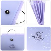 Carpetas de archivos expandibles de color caramelo, tamaño de carta A4, 5 bolsillos, posición de pestaña de PP, juego de organización de documentos de papel conveniente