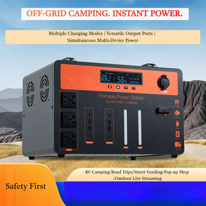 Centrale Électrique Portable 2000W 220V, Générateur Solaire à Onde Sinusoïdale Pure, Stockage d'Énergie d'Urgence pour Voyages en Voiture et Sauvegarde Domestique - Product Image 6
