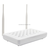 Routeur F660 v6.0 GPON ONU EPON ONT FTTH HGU économique avec antenne externe 5dB, firmware anglais, 1GE+3FE+1TEL+WiFi, équipement fibre optique