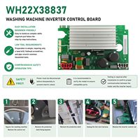 Carte de commande d'onduleur de lave-linge WH22X38837 pour lave-linge à chargement frontal GE, compatible avec WH22X35837 WH22X32957 WH22X34657