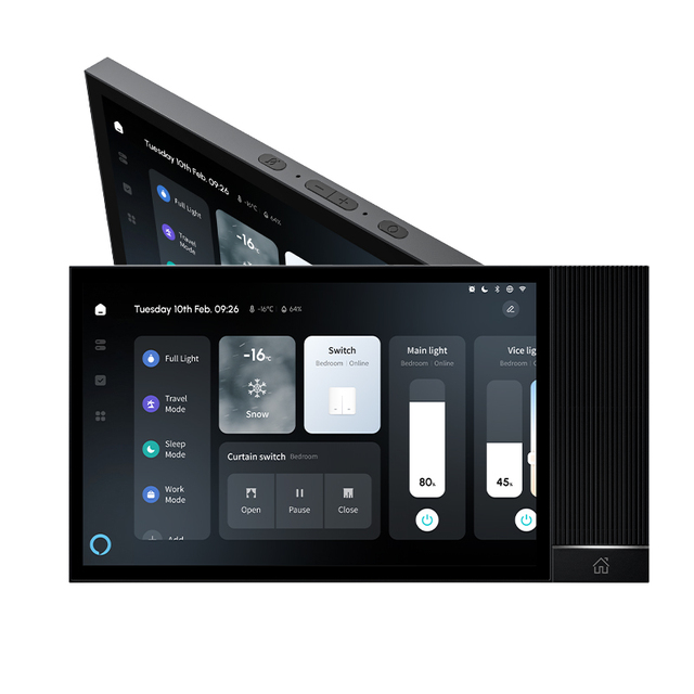 TUYA Smart control panel 8 inch touch screen android11 system in wall amplifier Built in Bluetooth ZIGBEE gateway ALEXA Voice IR