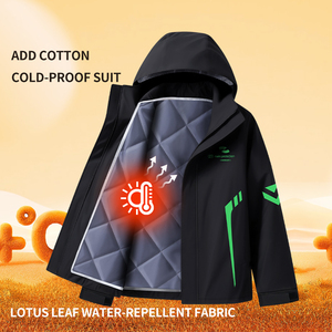 Ensemble imperméable <span class=keywords><strong>moto</strong></span> (veste et pantalon) en polyester avec doublure en coton, durable et coupe-vent, idéal pour la randonnée, les voyages et les activités de plein air - Product Image 5