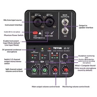 Tarjeta de Sonido para Grabación de Computadora BHA Q12, Nuevo Estilo, Dedicada a la Composición, Modelo de Dispositivo USB Plug-and-Play