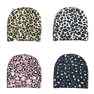 หมวกบีนี่อะคริลิกคุณภาพสูง แฟชั่นสไตล์สตรีท ลายเสือดาว ถักด้วยเทคนิค Jacquard พิมพ์ลายดิจิทัล เหมาะสำหรับการเดินทางเพื่อธุรกิจ เป็นมิตรต่อสิ่งแวดล้อม - Product Image 1
