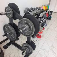 Plaques de poids en fonte massives Dinuo, disques de poids doublement marqués KG LB pour haltères et musculation