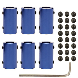 Blue Aluminum Alloy Rigid Coupling 10 Mm Bore For <b>3D</b> <b>Printers</b> And Models With Set Screws - Product Image 1