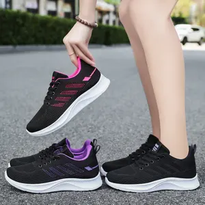 Hot Selling 2024 New Fashion Outdoor Breathable Soft Bottom Casual Women's Shoes Slow Walking Wind Shoes For Women Wholesale