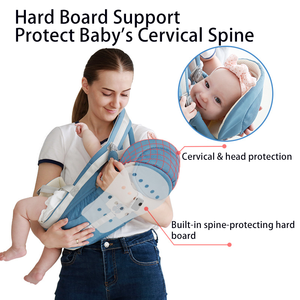 Porte-bébé ergonomique avec capuche <span class=keywords><strong>en</strong></span> coton pour bébé, portage avant et arrière, écharpe de portage pour <span class=keywords><strong>nouveau</strong></span>-<span class=keywords><strong>né</strong></span> et nourrisson - Product Image 3