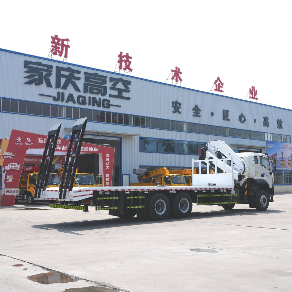 Heavy Loader Arm JQCM 10 Ton Knuckle Boom Crane Truck Foton 6x4 Heavy Load Folding Arm ...