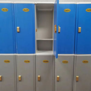 Azul & Cinza <span class=keywords><strong>2</strong></span> Portas/Coluna 3-5 Colunas/Unidade Muitas Cores para Escolher Com Vara De Roupa e Prateleira Divisória PVC & Plástico ABS Armário - Product Image 2