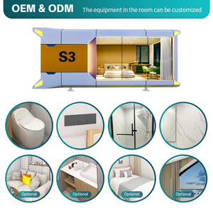 <span class=keywords><strong>Refugio</strong></span> prefabricado resistente a desastres climáticos extremos, casa móvil a prueba de huracanes con opción de búnker subterráneo, estructura de acero - Product Image 6