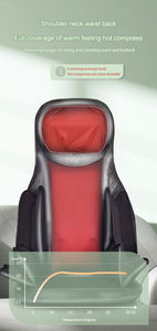 YIJIE YJ-628J-3 Tragbares Elektrisches <span class=keywords><strong>Shiatsu</strong></span> Lendenmassagekissen mit Heizfunktion, Tiefengewebemassage für Nacken und Körper, Zeitsteuerung - Product Image 2