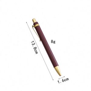 Stylo bille métallique de luxe haut de gamme couleur café, très vendu, avec logo, fin et élégant, idéal pour la publicité, stylos gel - Product Image 5
