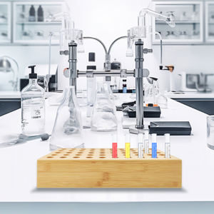High Quality Custom Bamboo <strong>Test</strong> Tube Rack Durable 50 Holes Multi-Purpose <strong>Laboratory</strong> Stand Modern Style Hand <strong>Tools</strong> - Product Image 5