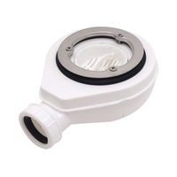 GUIDA 71800201 Desagüe para Plato de Ducha de Flujo Rápido, Redondo, para Baño, Fácil de Limpiar, con Trampa de Residuos