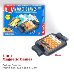 Оптовая продажа магнитных international 8 в 1 игровой шахматный набор игрушек для родителей и детей для дома и путешествий интерактивные Мультяшные разведки