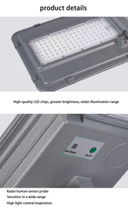 Hiqh calidad impermeable Ip65 al aire libre anochecer hasta el <span class=keywords><strong>amanecer</strong></span> 100W integrado todo en dos LED Luz de calle solar fabricante Zhongshan - Product Image 2