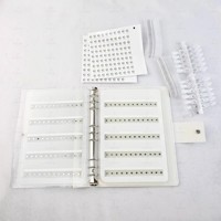 Livre de Présentation Magnétique de Nuancier pour Vernis à Ongles Professionnels, Gels UV Écologiques et DIY, en Verre