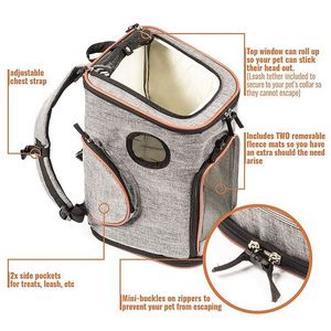 BSCI Factory BSCI Factory Soft Sided Pet Carrier <b>Backpack</b> recycled Small Dogs and <b>Cats</b> Airline Approved Designed for Travel - Product Image 3