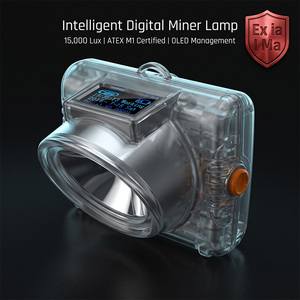 Lampe minière numérique sans fil Golden Future KL6LMB 15000 Lux Super Lumineuse Étanche IP68 pour mineurs de charbon - Product Image 1