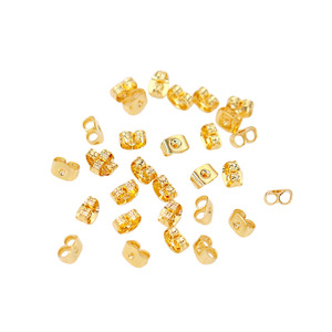 Gold Plated Copper Butterfly Ear Tips Square <b>Stud</b> <b>Earrings</b> DIY Jewelry Accessories Unisex Everyday Wear - Product Image 4