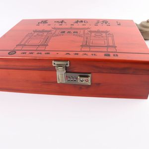 Carved Wooden <b>Box</b> For Commemorative Medals And Coins <b>Lockable</b> Rectangle Matte Imitation Mahogany Wenzhou Craft Gift <b>Box</b> - Product Image 5