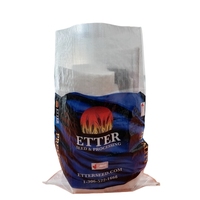Sacs tissés avec logo personnalisé Emballage de riz pp en plastique transparent imprimé 25kg 50kg