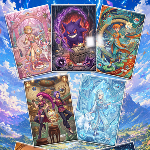 Venta al por mayor de Anime japonés: Tablero de arte acrílico raro de Eif Baby Pokemoned, Fan Art Mengka, Caja de sobres misteriosos de cartas doradas 151 para juego de cartas - Product Image 4