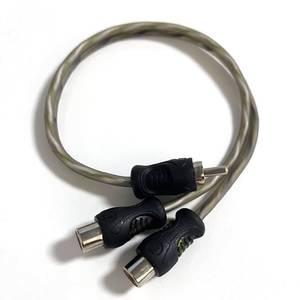 male to dual RCA female <b>cable</b>, loss, low noise, used for stereo audio connection - Product Image 1