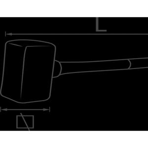 VIGOR Marteau en caoutchouc 5 kg ∙ V2234 ∙ Longueur: 900 mm - Product Image 4