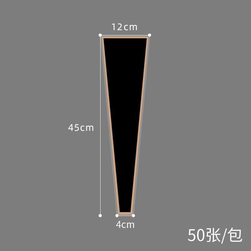 Negro [línea dorada] 2*4*45cm 50 Uds/fondo